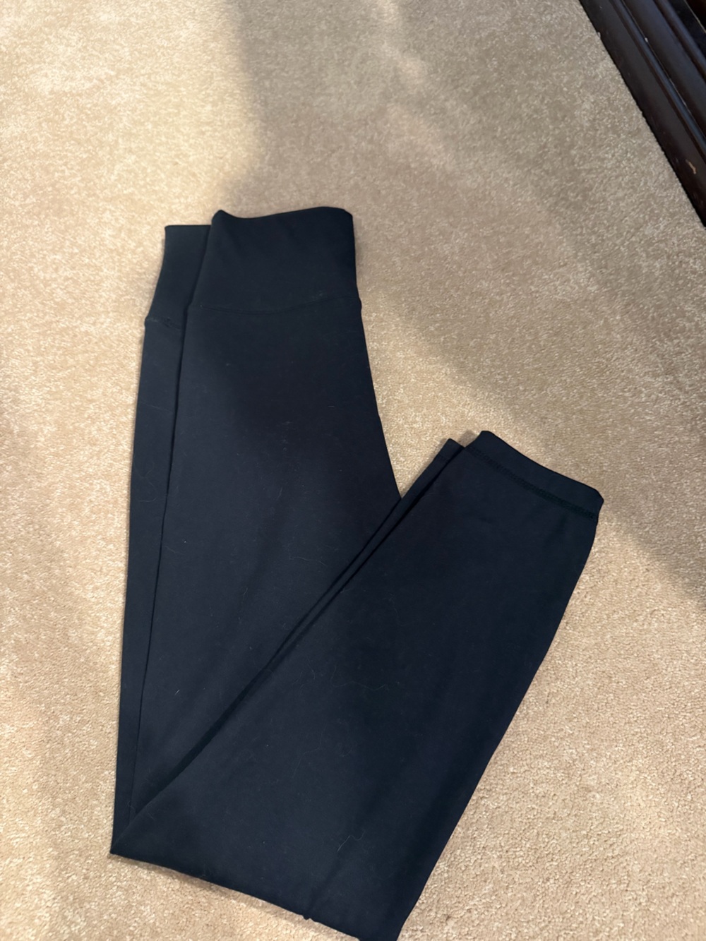 Source Unknown Black Women's Leggings - High Waist Slim Fit